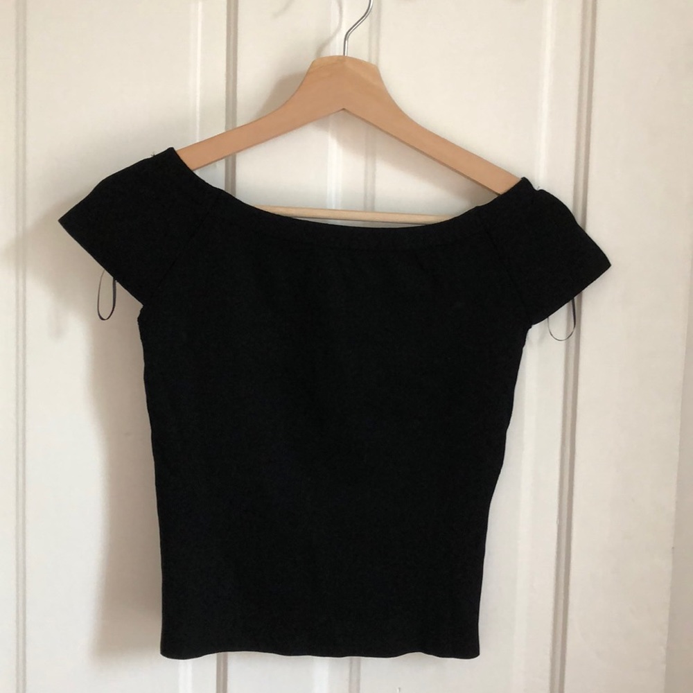 Zara cap sleeve or off shoulder top
